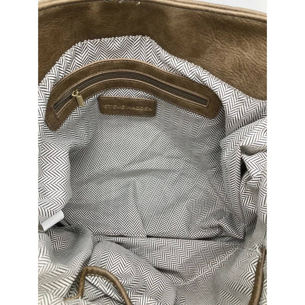 Steve Madden Olive Green Weave Basket Look - image 6